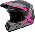 YOUTH MX-46Y CYCLUS HELMET MATTE GREY/PINK YS