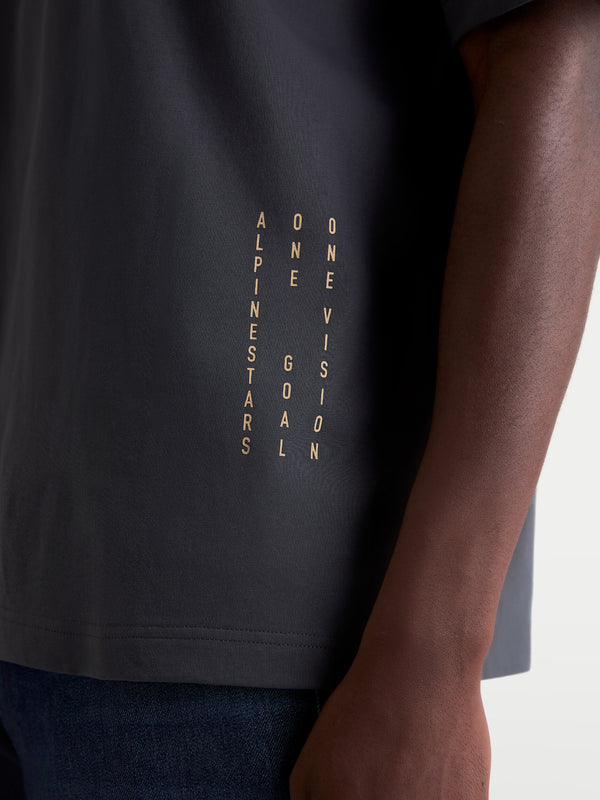 CHALK OVERSIZED SS CSF TEE CHARCOAL