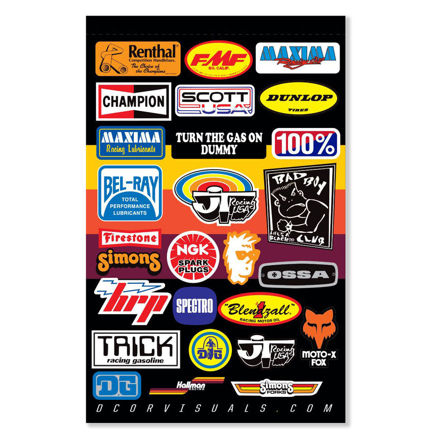 DECAL SHEET THROWBACK MX 12MIL | 40-90-122