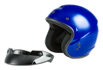 OF-2 OPEN-FACE HELMET BLUE LG