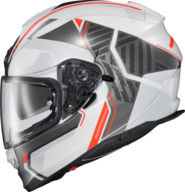 RYZER FULL-FACE HELMET SWITCH WHITE/GREY