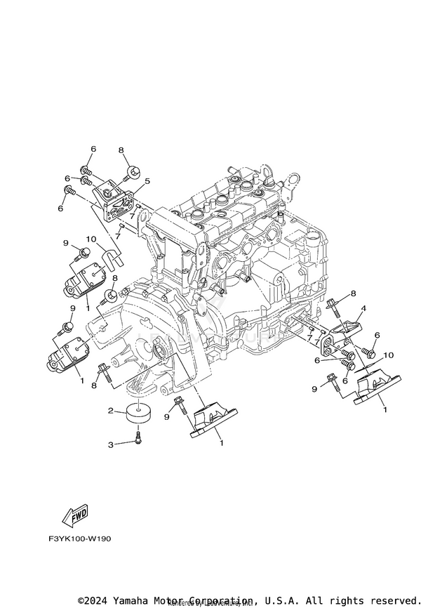 MOUNT RUBBER | 6GA-44517-00-00