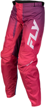 WOMEN'S F-16 LIFT PANTS PINK/PURPLE/WHITE SZ 13/14