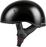 HH-45 HALF HELMET NAKED BLACK LG