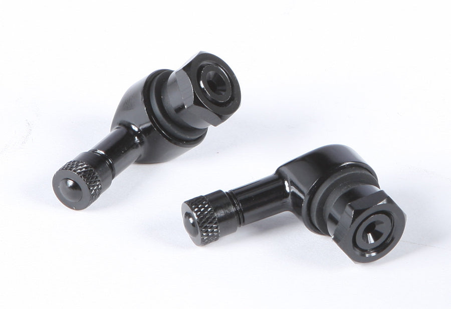 90/90 DEGREE AIR VALVE. 11.3MM BLACK