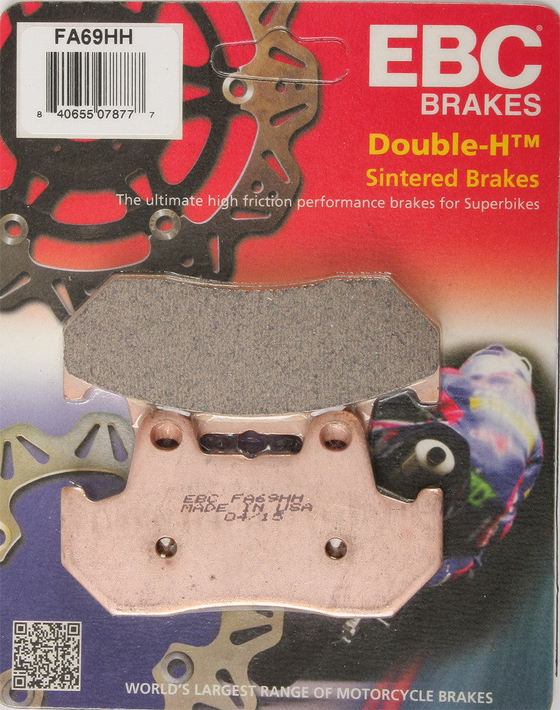 BRAKE PADS FA69HH DOUBLE-H SINTERED