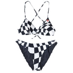 WM TRIP BIKINI BTM BK/WT
