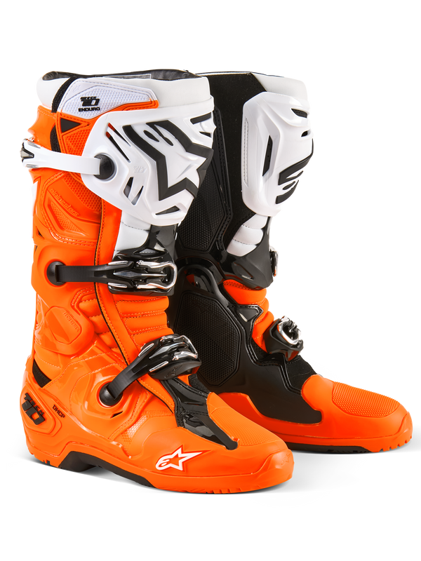 TECH 10 ENDURO BOOTS ORANGE FLUO/BLACK/WHITE 12 | 2010025-4512-12