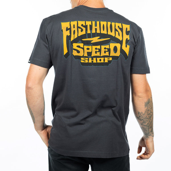 RECORD TEE GRAPHITE BLACK