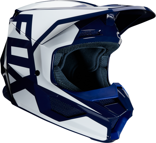 FOX RACING YTH V1 PRIX HELMET NVY