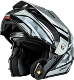 MD-74 STRIKER MODULAR HELMET W SLVR SHIELD SLVR/BLU MTLC MD