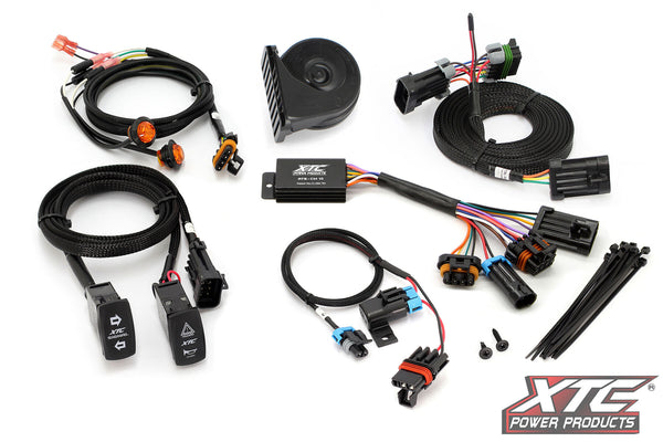 AUTO TURN SIGNAL KIT W/ HORN AND FRONT DRL LIGHTS CAN | ATS-POL-M10-DRL