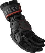 S1 GLOVE BLK/RED LEATHER
