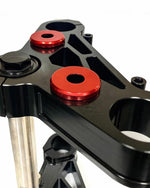 HANDLEBAR RISER DAMPER KIT POLYURETHANE BUSHING RED ANODI