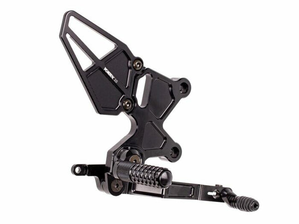 REAR SET COMPLETE BLK KAW