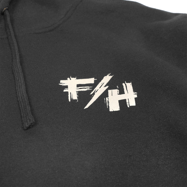 FRAY HOODPULLOVER BLACK