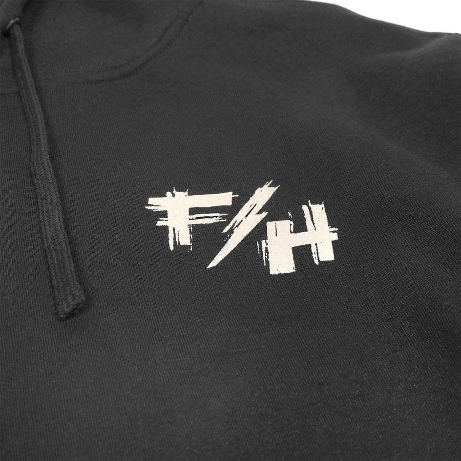 FRAY HOODPULLOVER BLACK