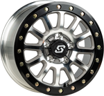 SANO BDLK WHEEL 15X7 5/4.5 6+1 (+50MM) BLK/AS CAST | A21MA-57012+50