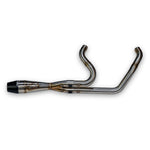 INTMDTR M8 SOFTAIL SHORTY BRUSHED SS W/BLACK END CAP | 930-02620