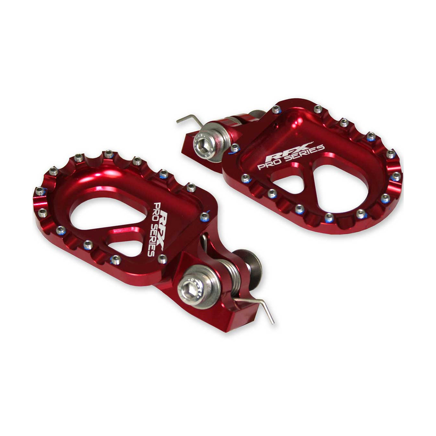 TRIALS FOOTPEGS RED GAS/BETA/SHERCO | FXFR 90200 99RD