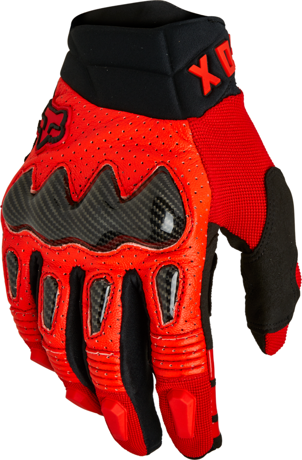 FOX RACING BOMBER GLOVE FLO RED