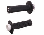 MICRO-X LOCK-ON GRIPS HALF-WAFFLE BLACK/SILVER