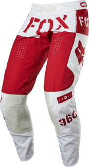 FOX RACING 360 NOBYL PANT RD/WHT