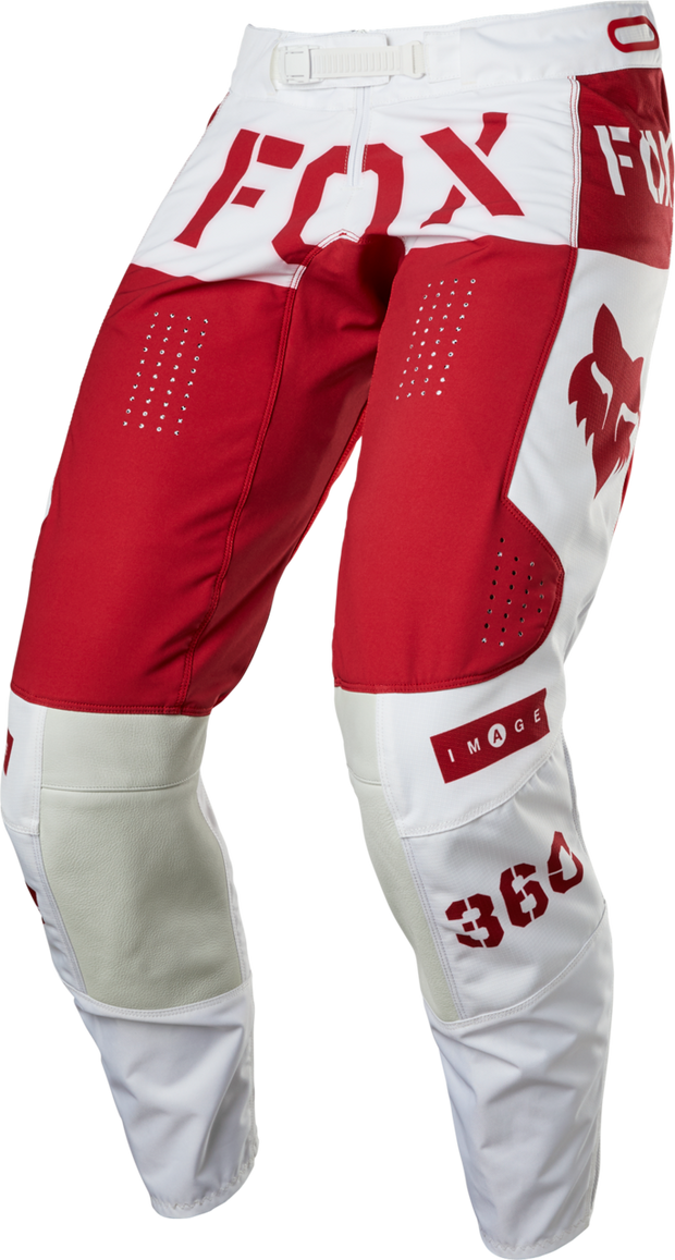 FOX RACING 360 NOBYL PANT RD/WHT