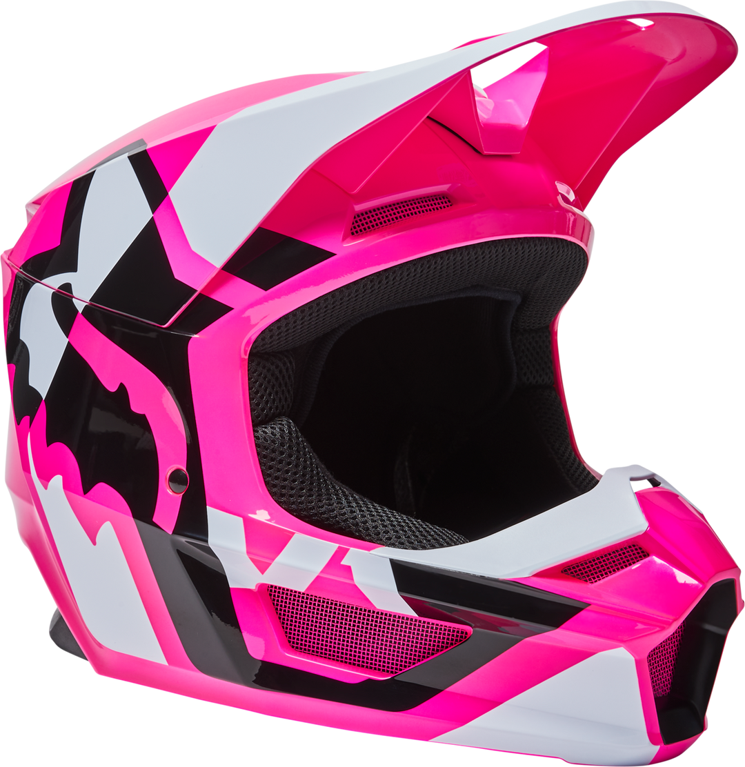 ステンドグラス　pink fox FOX RACING YTH V1 LUX HELMET PNK – Broward Motorsports Racing
