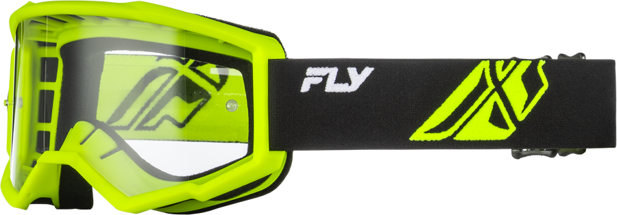 FOCUS GOGGLE BLACK/HI-VIS W/ CLEAR LENS