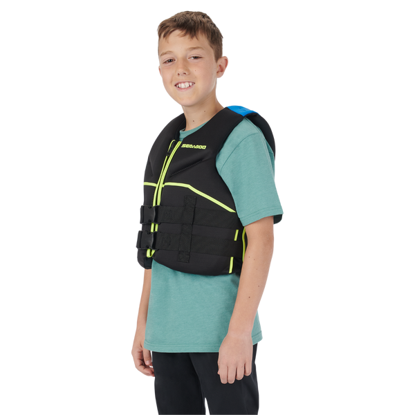Sea-Doo Unisex Junior Freedom PFD/Life Jacket (55-88 lbs) - Black
