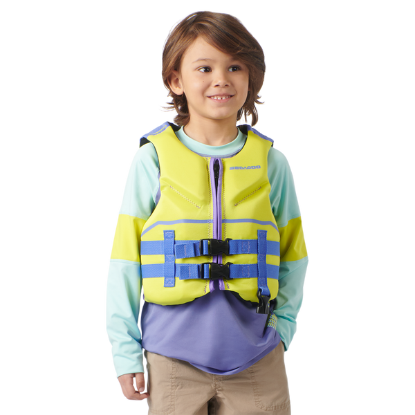 Sea-Doo Unisex Kids' Freedom PFD/Life Jacket (33-55 lbs) - Hi-Vis Yellow