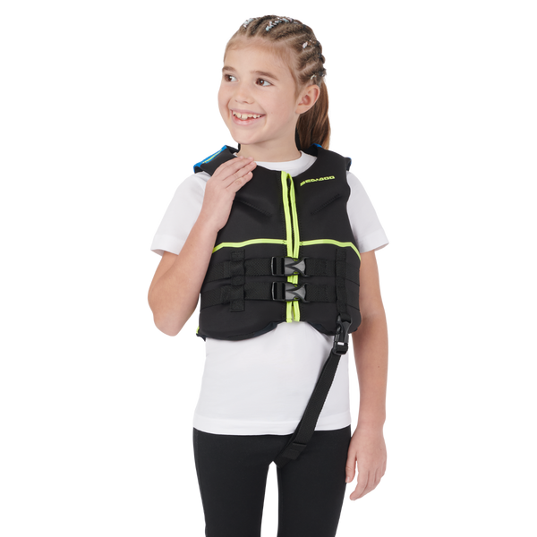 Sea-Doo Unisex Kids' Freedom PFD/Life Jacket (33-55 lbs) - Black