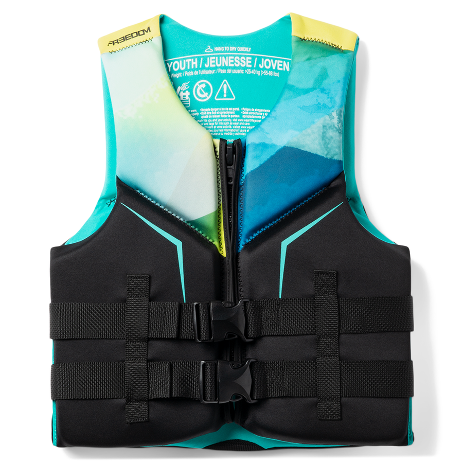 Sea-Doo Unisex Kids' Freedom PFD/Life Jacket (33-55 / 55-88 lbs) - Black