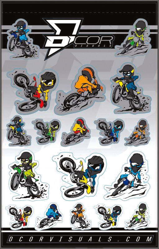 KIDS CHARICATURE DECAL SHEET 4 MIL | 40-90-115