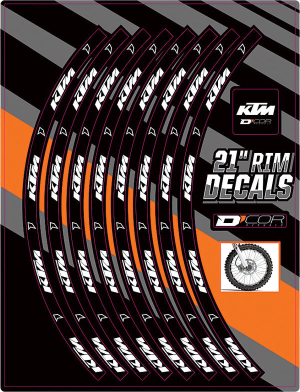 RIM DECALS 21" KTM LOGO FRONT | 40-80-204