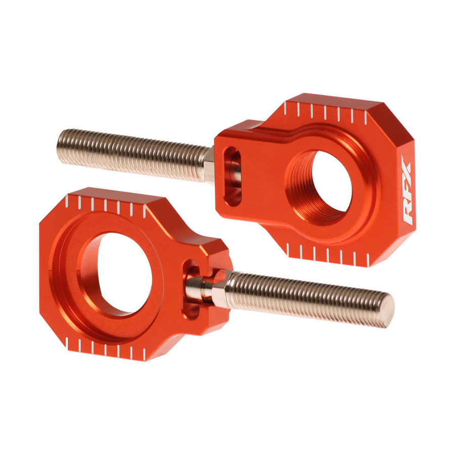 REAR AXLE BLOCKS ORANGE KTM/HUSQ/GAS | FXAB 50600 99OR