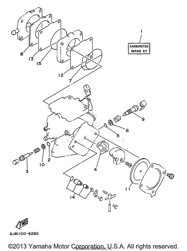 CARBURETOR REPAIR KIT | 6M6-W0093-12-00