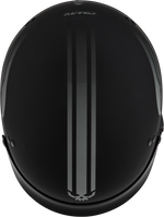 HH-65 RETRIBUTION HELMET W/PEAK MATTE BLACK/SILVER LG