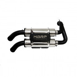 DUAL STACKED SLIP-ON SYSTEM W/ PERFORMANCE MUFFLER BLK TIP | AT-9520PT