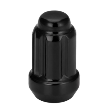 12X1.25 LOCK STYLE LUG NUTS BLACK 100 PACK