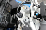 HANDLEBAR RISERS SILVER BMW