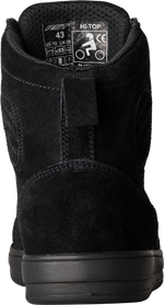 HITOP MOTO SNEAKER CE BOOT BLACK SUEDE  SZ 7