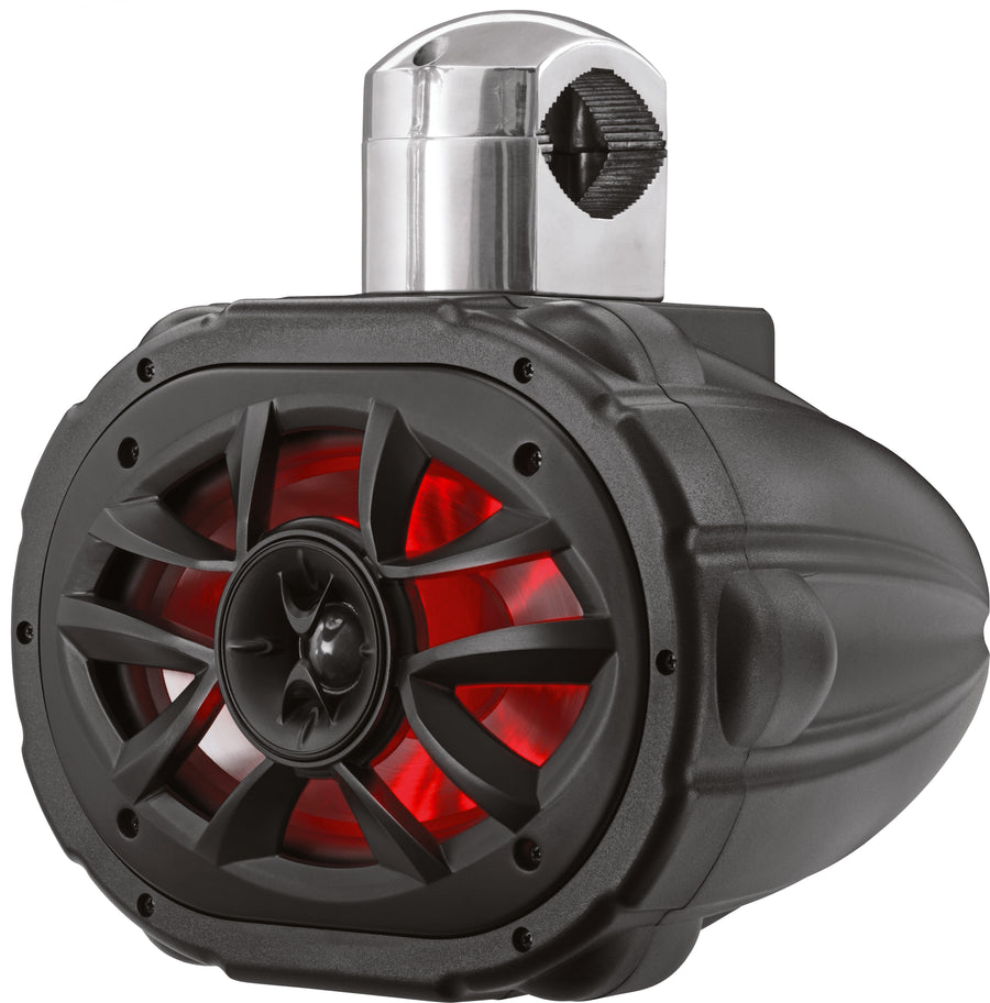600W 6"X9" RGB SPEAKER LED BLACK W/4-WAY CAGE MOUNT 1PC | MRWT69RGB