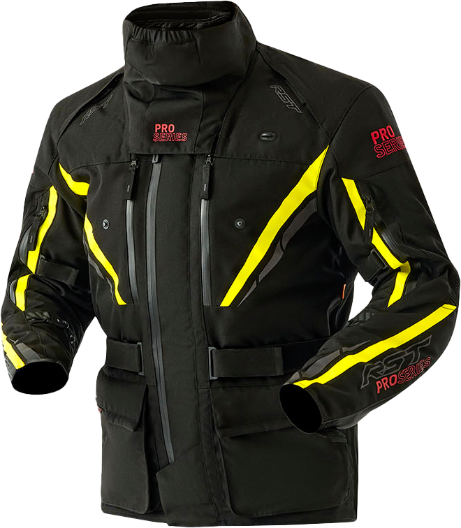 PS PARAGON D3O JACKET BLACK/FLO YELLOW TEXTILE 5XL