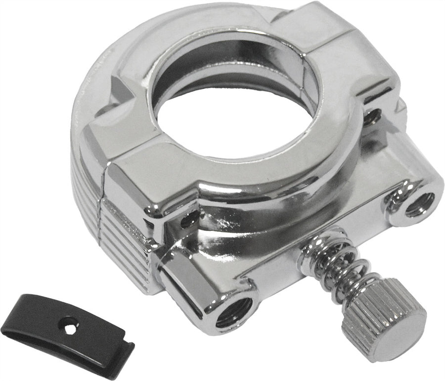 THROTTLE CLAMP SINGLE CABLE SCREW IN CHROME | 30-106D