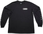 SHOEI CORP LOGO LS T BK/W