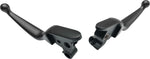 SMOOTH LEVER SET BLACK FLH/FLT 08-13 W/CABLE CLUTCH | 053815