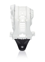 SKID PLATE W/LINKAGE GUARD WHITE/BLACK