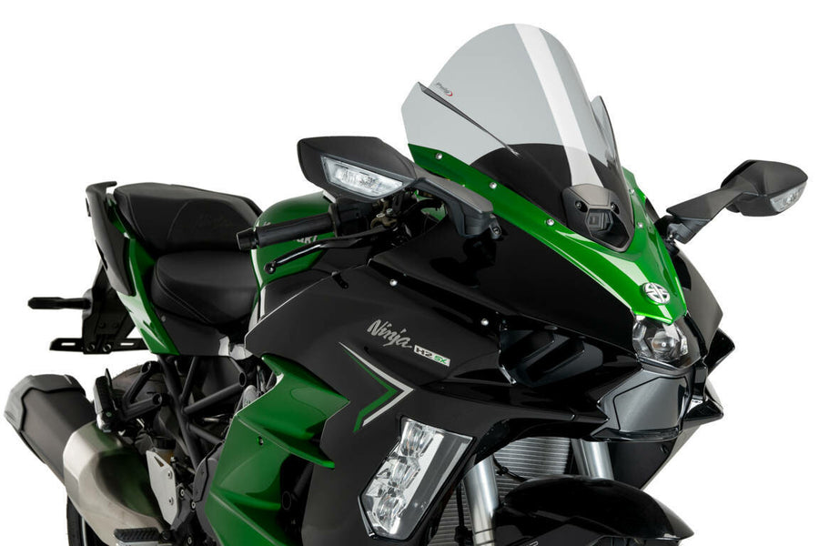 WINDSCREEN Z-RACING SMOKE KAW